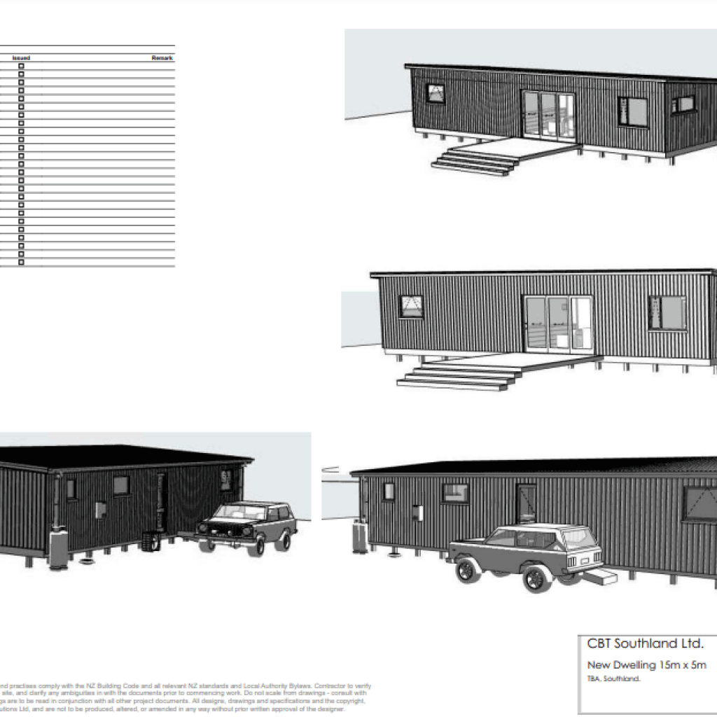 Architect Plans 15m x 5m (three beds)
