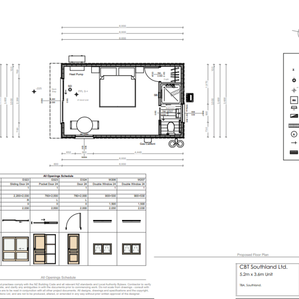 Architect Plans 6.0m x 3.6m