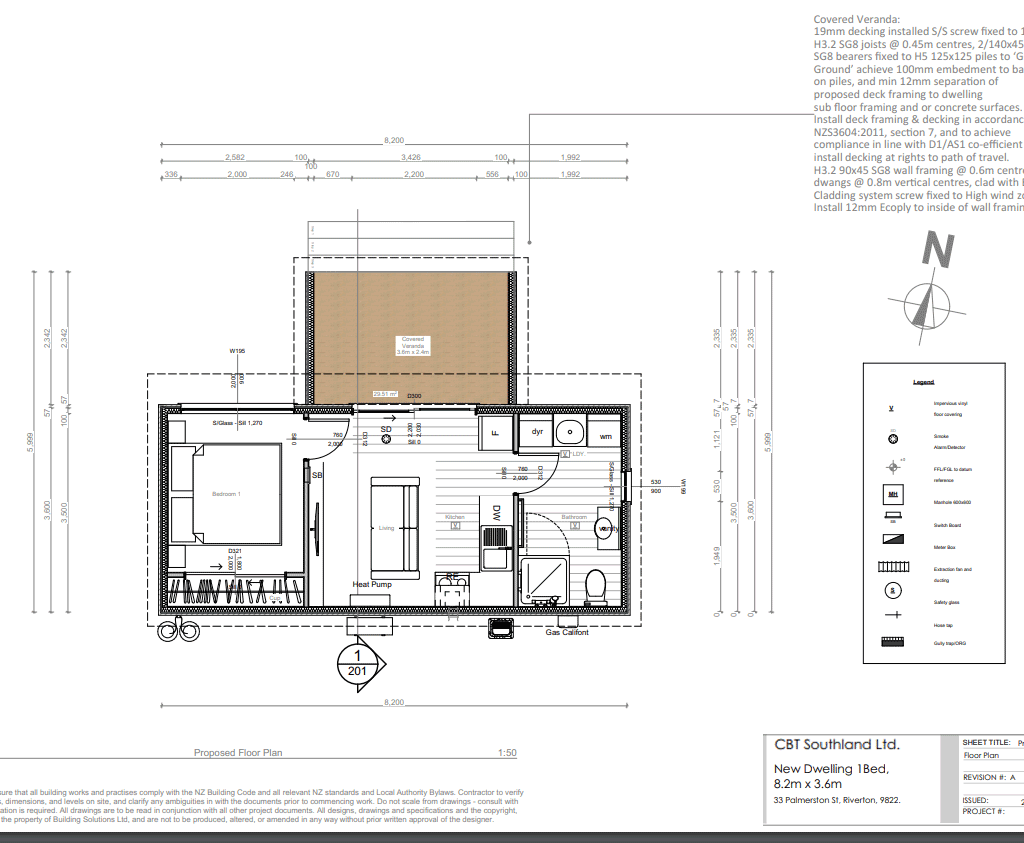 Architect plans 11.9m x 5.0m